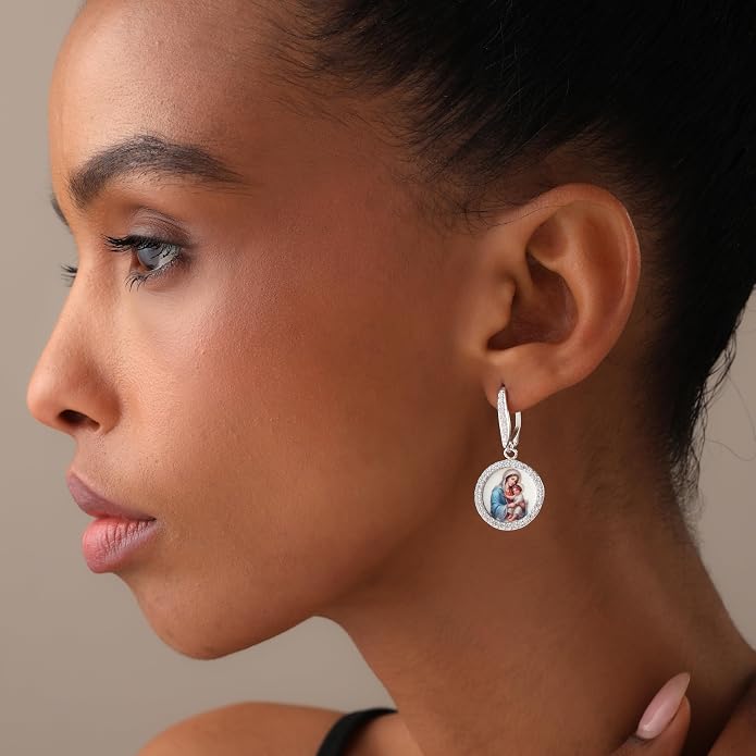 LeCalla 925 Sterling Silver Leverback Drop Earrings | Lightweight Celtic-Knot Filigree Heart Teardrop Dangle Earring for Women's Gift for Her