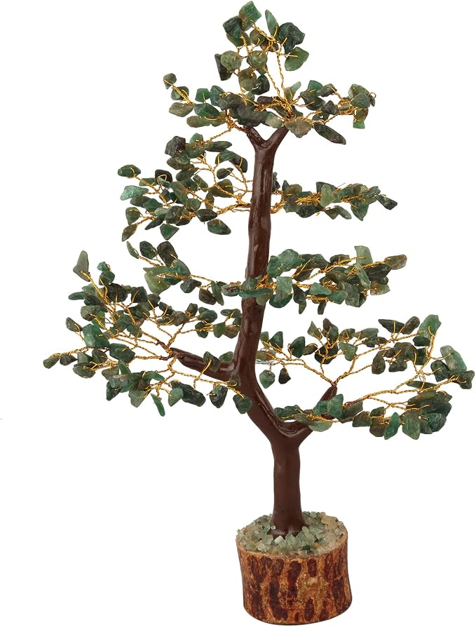 Crocon® Green Aventurine Crystal Tree, Birthday Gifts for Women & Men, Home Decor Healing Crystals Present, Spiritual Gift Room Decor, House Warming Gift Home, Self Care Mom Birthday Gift for Women