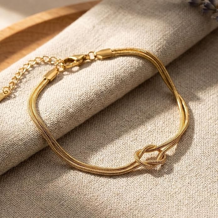 Gold Bracelets for Women 18K Gold Plated Adjustable Snake Chain Slider Bracelet Dainty Boho Jewelry Gifts for Mom Wife Friend