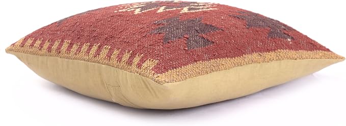 Chouhan Rugs 4 PCS Set of Kilim Cushion Cover Jute Ethnic Pillow Boho Hand Woven Shams Hippie Indian Throw Art