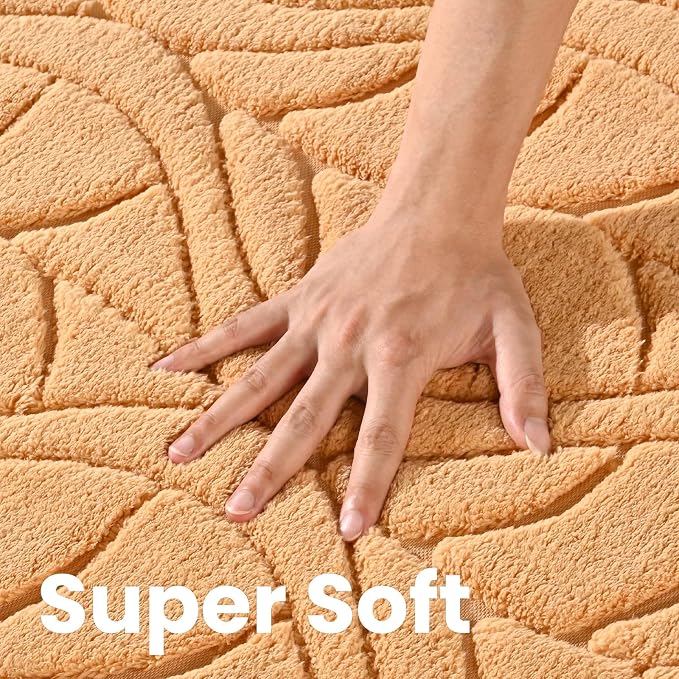 Macgace Soft Area Rug for Girls Bedroom, 3x5 Apricot Tan Shag Rugs | Washable Non-Slip Backing Medium Pile Modren Fuzzy Carpet for Kids Room, Classroom, Living Room, Dorm