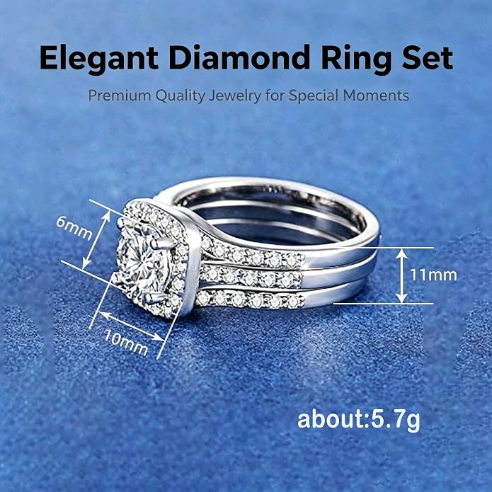 Stackable Eternity Ring for Women 14K Gold Plated Cubic Zirconia Simulated Diamond Wedding Band Silver Jewelry