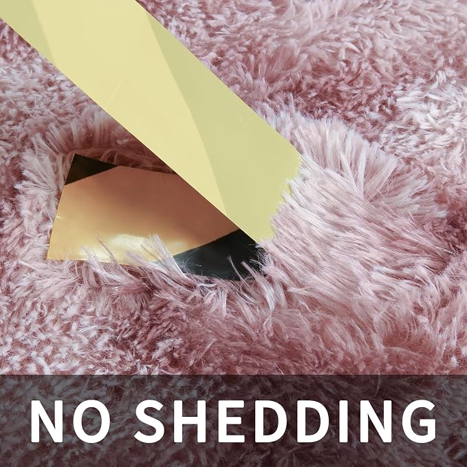 Sour Lemon Area Rugs 9x12 Living Room Bedroom, Large Fluffy Shag Rug | Shaggy Carpet, Soft Plush Furry Bedside Rugs, Anti Slip, Washable Area Modern Rugs Floor Mat for Kids Girls Boys Living Room