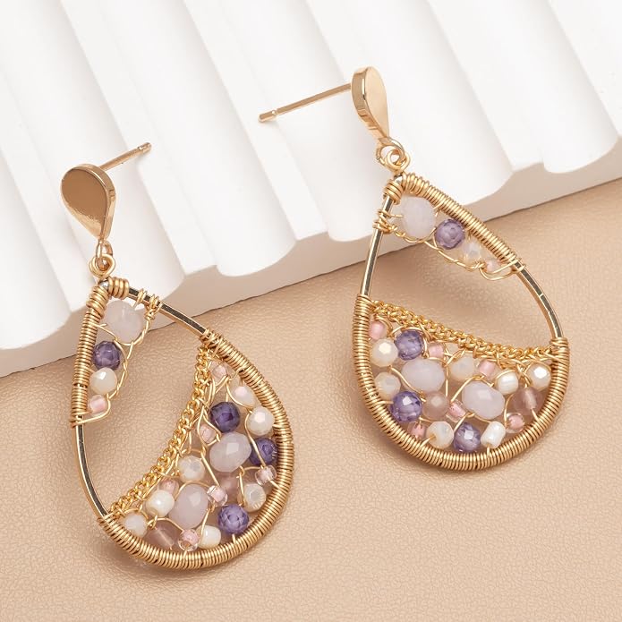Dangle Bead Earring - Choice of Colors