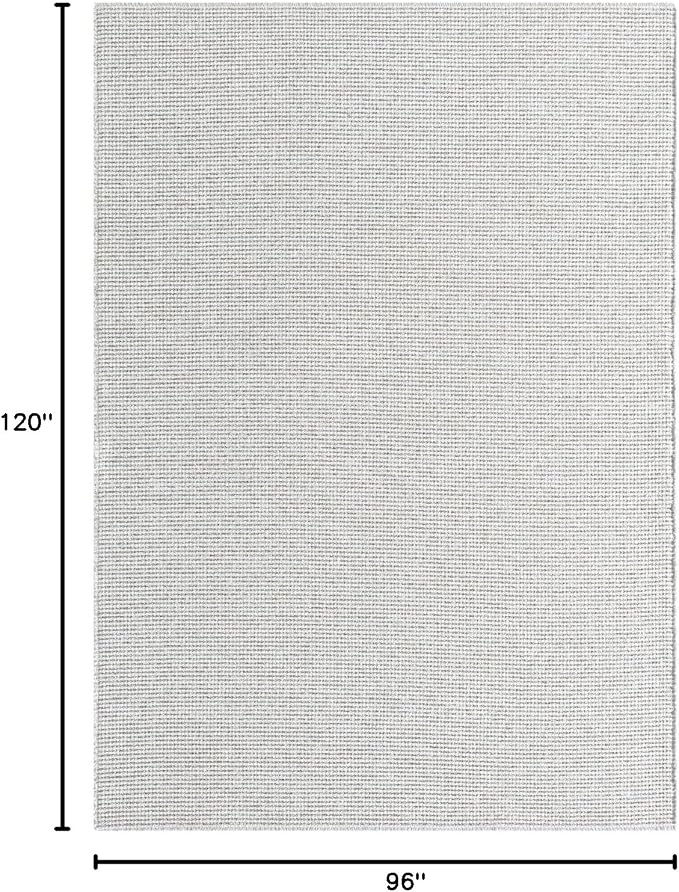 LUXE WEAVERS Two-Tone Fringed Area Rug Beige 8x10