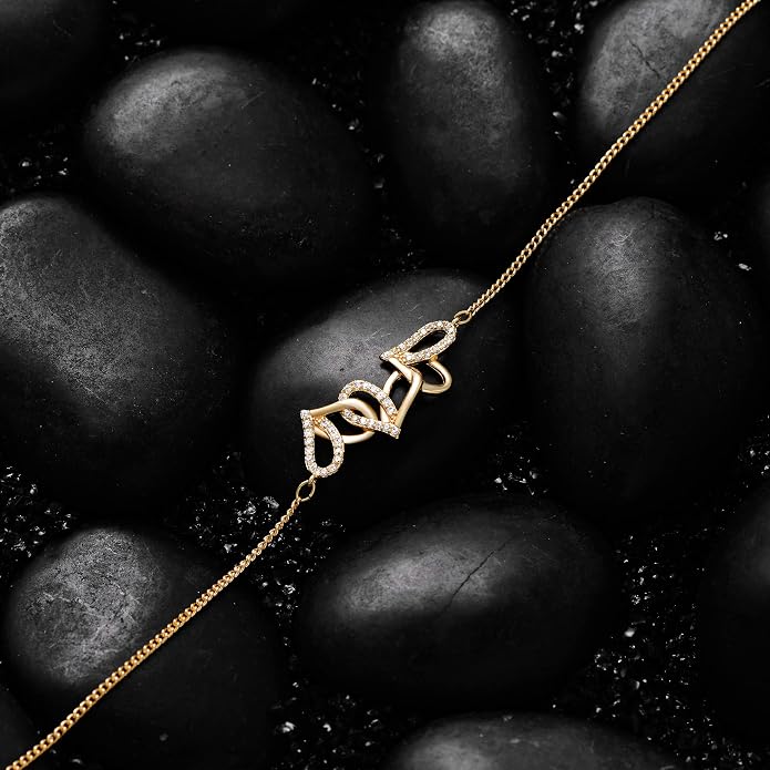LOYATA Gold Bracelet Gold 14K Gold Filled Dainty Chain Simple Jewelry Gift for Women