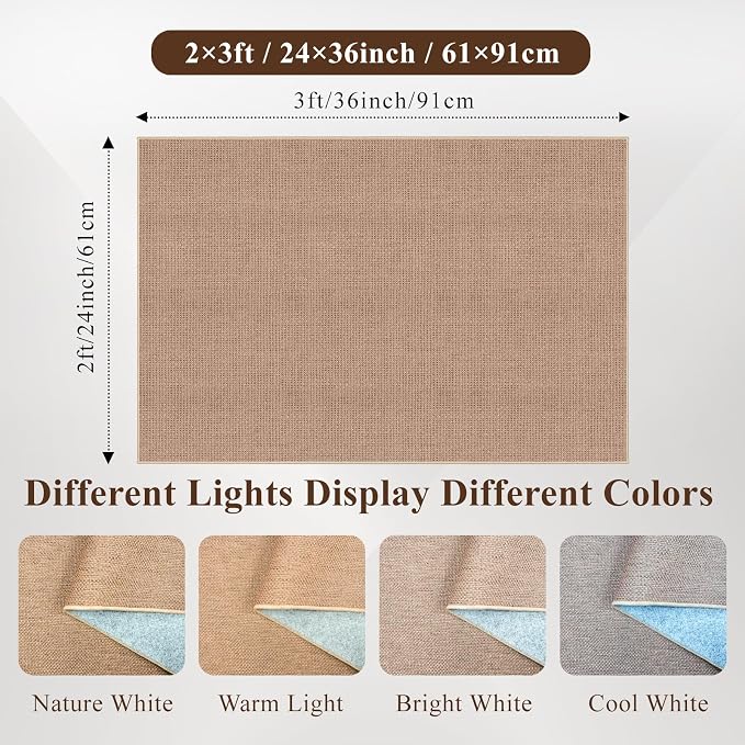 Washable Easy Jute Rug 2x3: Non Slip Ultra Thin Low Pile Entryway Floor Mat | Family Pet Friendly Farmhouse Boho Carpet Kitchen Bedroom Patio Indoor Outdoor Durable Textured Home Decor Accent (Beige,2x3)