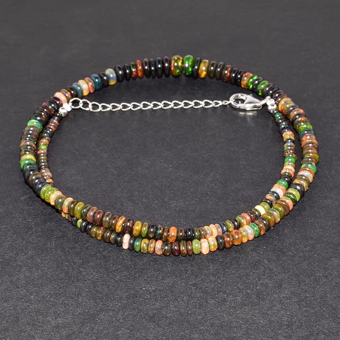 Natural Gemstone Pendant Necklace for Women Handmade Birthstone Healing Crystal Jewelry Chain 20" Stone Birthday Christmas Wedding Gifts for Her