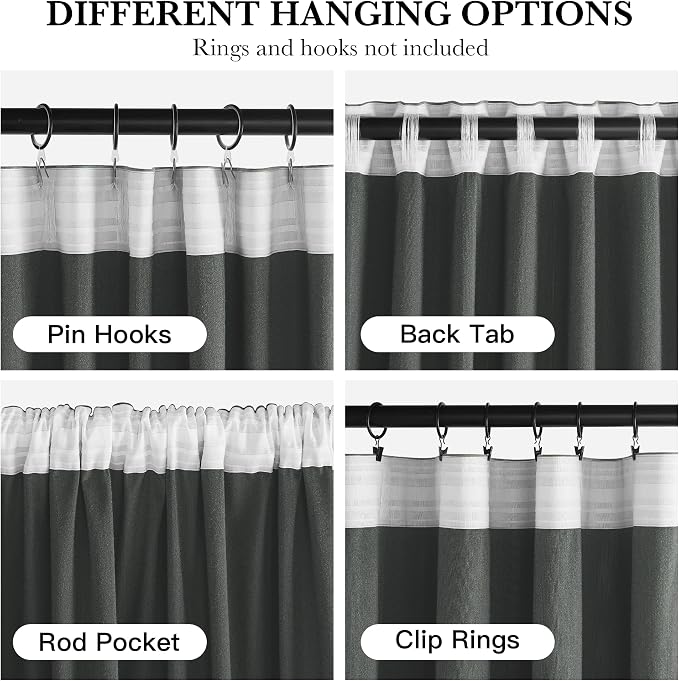 RYB HOME Aqua Velvet Curtains for Bedroom Living Room, Thermal Insulated Privacy UV Heat Blocking Luxurious Soft Rod Pocket Back Tab Drapes for Nursery, 52" W x 108" L, 2 Panels