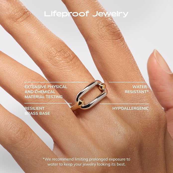 Ana Luisa Gold Rings for Women - 14K Gold Plated Rings for Women Non Tarnish - Trendy Stacking Ring for Daily Wear - Twisted, Heart, Eternity Ring Styles - Hypoallergenic & Water-Resistant Jewelry