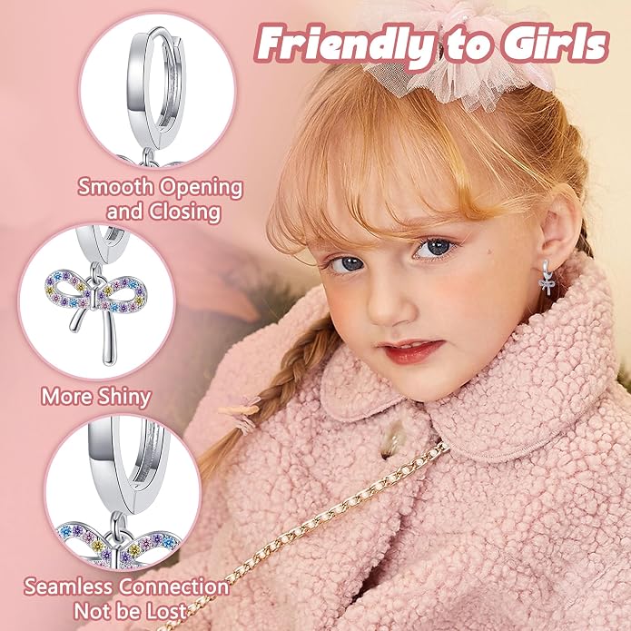 GraceWhisper 9 Pairs Hypoallergenic Earrings For Girls Women-Surgical Stainless Steel Flower Flat Screw Back Stud Earrings For Sensitive Ears Cute Toddler Kids Baby Earrings