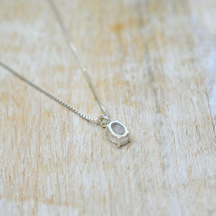 Birthstone Necklaces for Women Fine Jewelry Sterling Silver Dainty Infinity Pendant Anniversary Birthday Gifts for Her Wife Mom Lady Daughter, Chain 18"