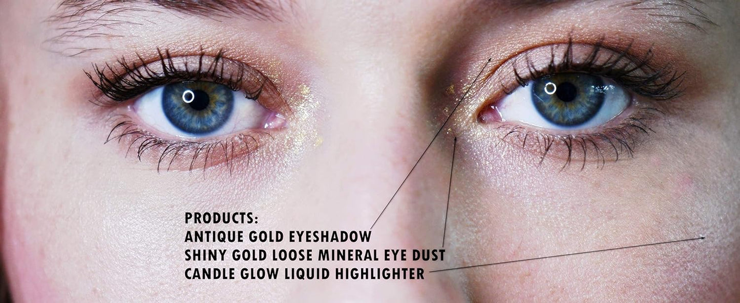 Sparkle Silver Grey Smoldering Galaxy Loose Eyeshadow Powder Pigment, Single Glitter Mineral Dust Jar Pot, Talc & Paraben Free, No Animal Testing & Cruelty Free