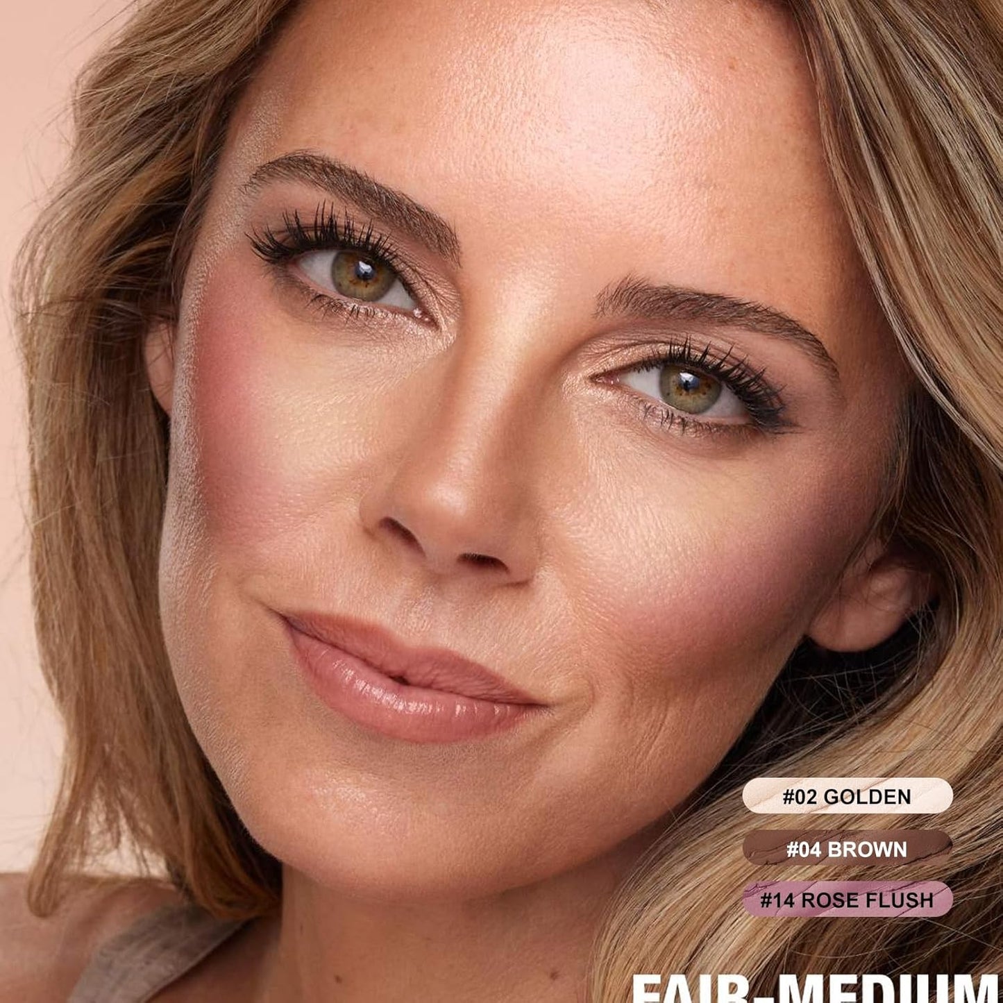 FOCALLURE 3 Pcs Cream Contour Sticks,Shades with Highlighter & Bronzer & Blush,Non-greasy Long-wear Face Contouring Pen,Easy to Sculpt the Face and Create a Lightweight Finishing Makeup,NEUTRAL