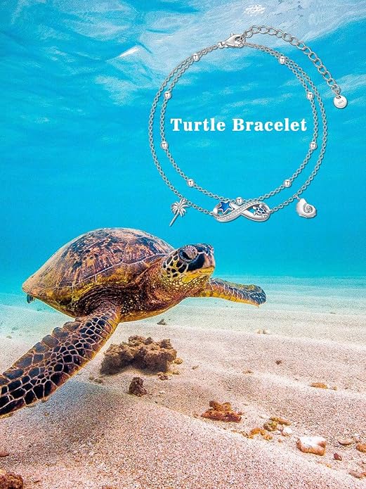 Ankle Bracelets for Women, 925 Sterling Silver Infinity/Heart/Pineapple/Butterfly/Turtle/Evil Eye/Sand Dollar Anklets Waterproof, Christmas Birthday Bracelet Anklets Jewelry Gift Adjustable