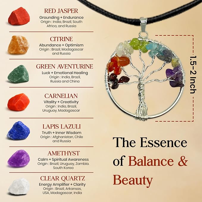 Crystal Tree, Tree of Life, 7 Chakra Stones, Feng Shui, Women Gifts, Healing Crystal, Gemstone, Crystals, Healing Stones, Spiritual Gifts, 300 Beads