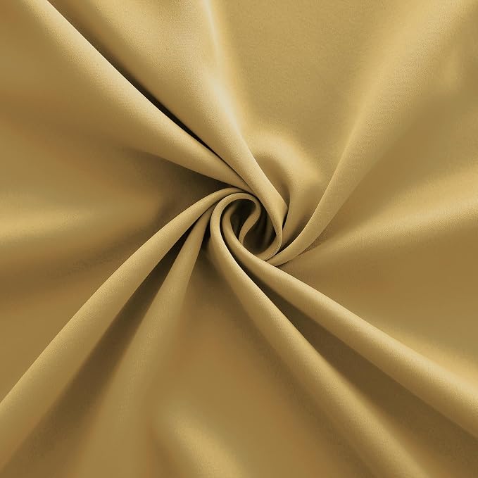 KOUFALL Gold Luxury Blackout Curtains for Living Room,Elegant Livingroom Curtain 84 Inches Long Cortinas Doradas para Sala Elegantes Modernas 2025