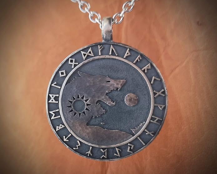 Yin Yang Necklace For Men Ancient Looking High Quality Pendant Jewelry - Yin Yang Gifts - Viking Jewelry for Men