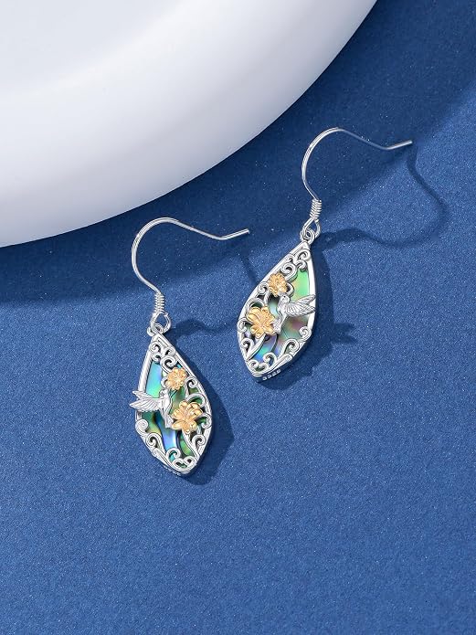 Seiyang Dangle Earrings 925 Sterling Silver Animal/American Flag/Turquoise Dangle Drop Earrings Jewelry Gifts for Women