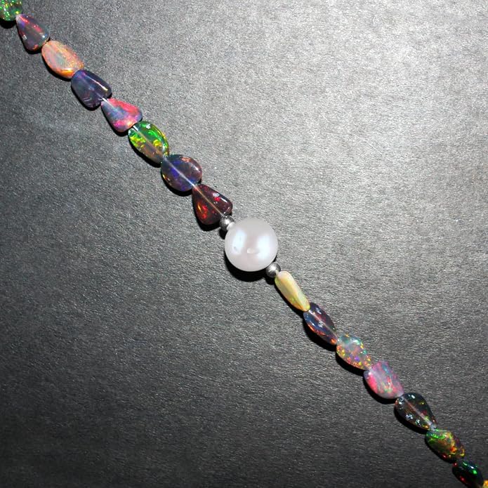 Natural Gemstone Pendant Necklace for Women Handmade Birthstone Healing Crystal Jewelry Chain 20" Stone Birthday Christmas Wedding Gifts for Her