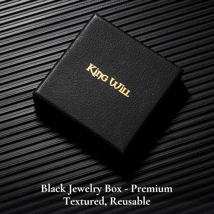 King Will Titanium Wedding Band for Men Women-Sliver/Black/Gold Plated Pure Titanium Wedding Ring, 3-9mm Widths Available Brushed Matte Design Comfort Fit Size 4-16