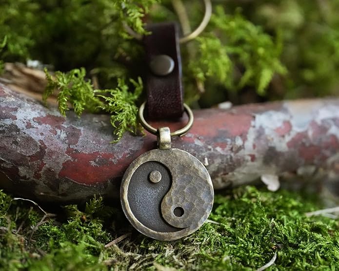 Yin Yang Necklace For Men Ancient Looking High Quality Pendant Jewelry - Yin Yang Gifts - Viking Jewelry for Men