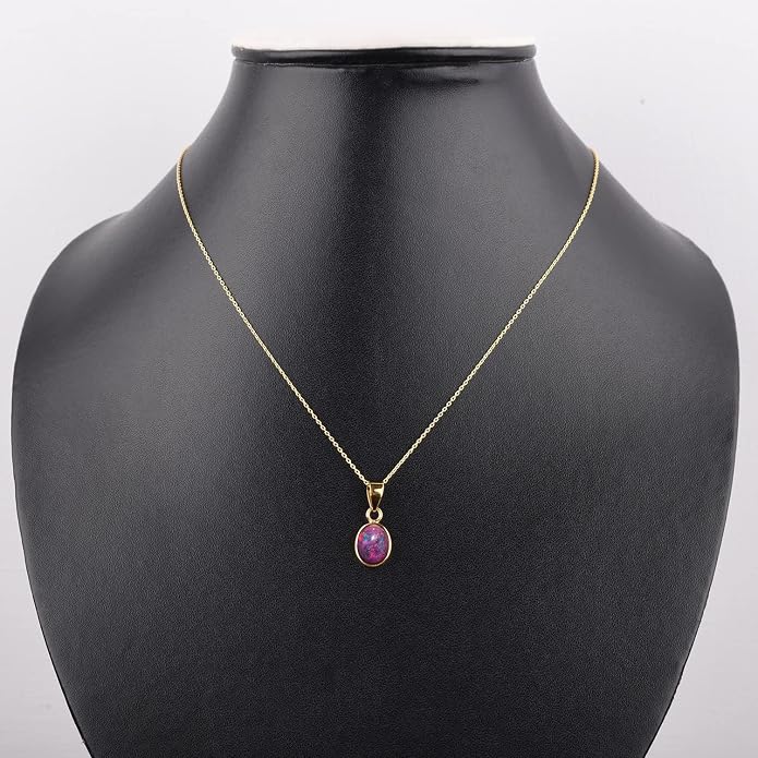 Natural Raw Crystal Rough Gemstone Pendant Necklace For Women, Chakra Healing Stones, Birthstone Jewelry, Rhodium Plated 925 Sterling Silver Chain 18 inch, Birthday Gift