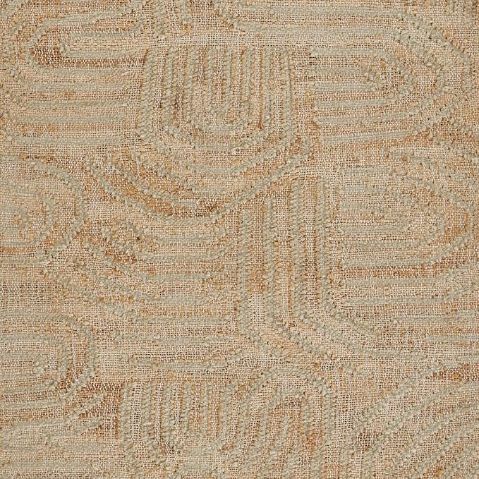 Tempaper Swell Natural and Cream Handwoven Jute and Wool Area Rug, 2'3" x 8'
