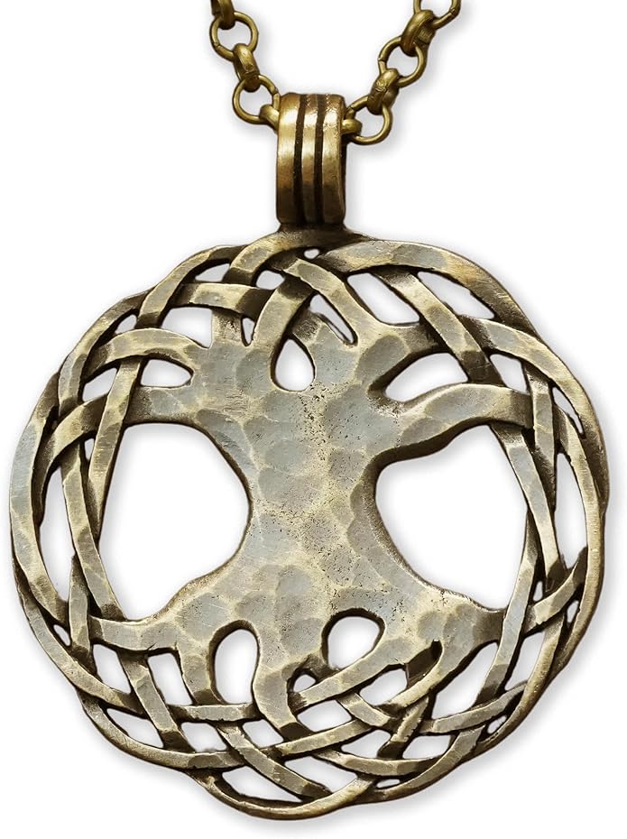 Baldur Jewelry - Handcrafted Yggdrasil Viking Norse World Tree of Life Pendant Necklace Amulet Jewelry | 925 Sterling-Silver Tree of Life Necklace | Viking Gifts |Jewelry for Men Women