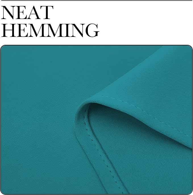 NICETOWN Room Darkening Curtains 84 inch Length 2 Panels, Thermal Insulated Grommet Blackout Curtains for Modern Casual Elegant Bedroom Kids Room Theme Decoration (Peacock Teal, 2 Pieces, W34)