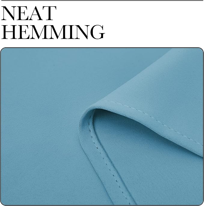NICETOWN Teal Blue Blackout Curtains 78 inches Length for Bedroom, 2 Panels, 42" Wide, Thermal Insulated Decoration Drapes for Office Window