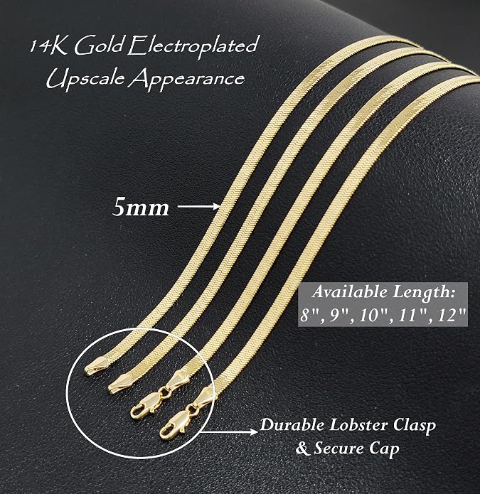 Gold Electroplated Anklet, Made in Korea