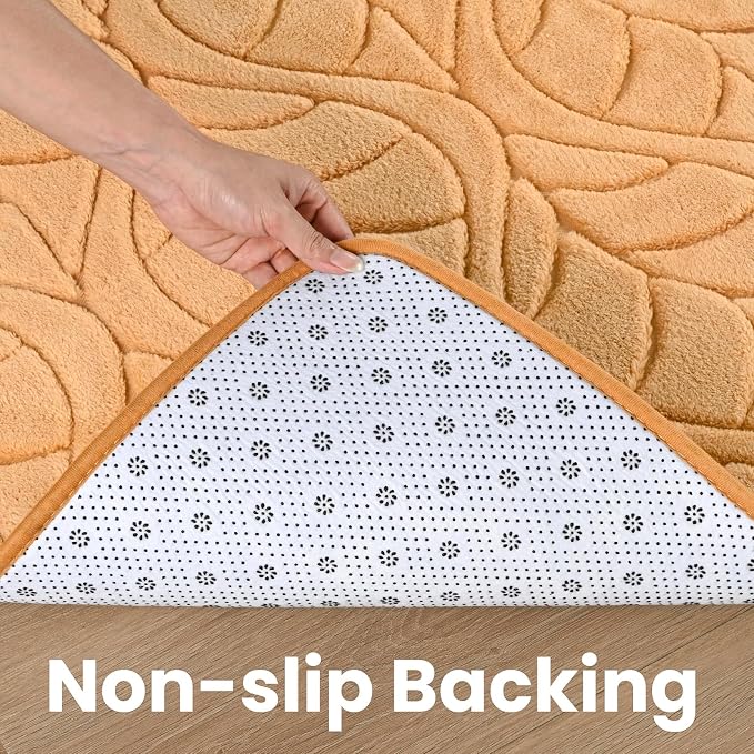 Macgace Soft Area Rug for Girls Bedroom, 3x5 Apricot Tan Shag Rugs | Washable Non-Slip Backing Medium Pile Modren Fuzzy Carpet for Kids Room, Classroom, Living Room, Dorm