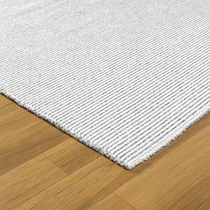 LUXE WEAVERS Two-Tone Fringed Area Rug Gray 2x3