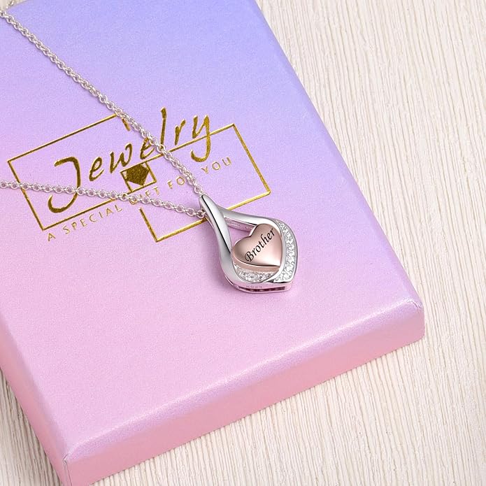 Cremation Jewelry 925 Sterling Silver Teardrop Urn Necklace for Ashes Heart Shape Memorial Keepsake Pendant for Human Ashes for Women Gift