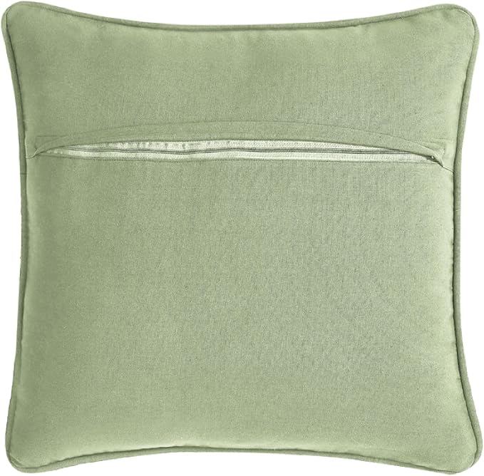 Boho Living 18x18 Sage Green Throw Pillow Covers with Pillow Insert Included, Pack of 1