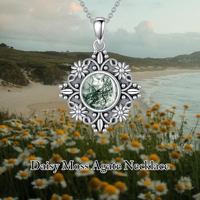 PELOVNY Celtic Knot Necklaces for Women 925 Sterling Silver Gemstone/Birthstone Teardrop Infinity Necklace Irish Celtic Pendant Jewelry Gifts for Mom Daughter Wife