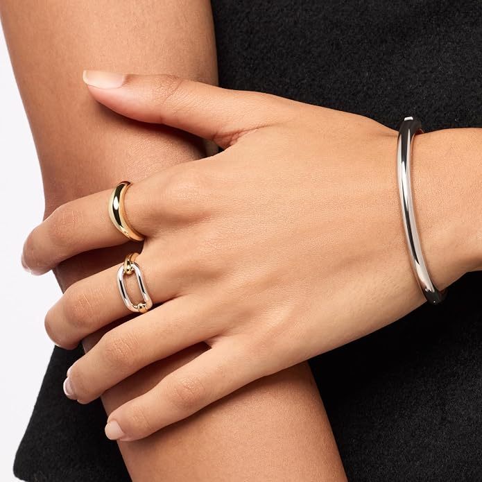Ana Luisa Gold Rings for Women - 14K Gold Plated Rings for Women Non Tarnish - Trendy Stacking Ring for Daily Wear - Twisted, Heart, Eternity Ring Styles - Hypoallergenic & Water-Resistant Jewelry