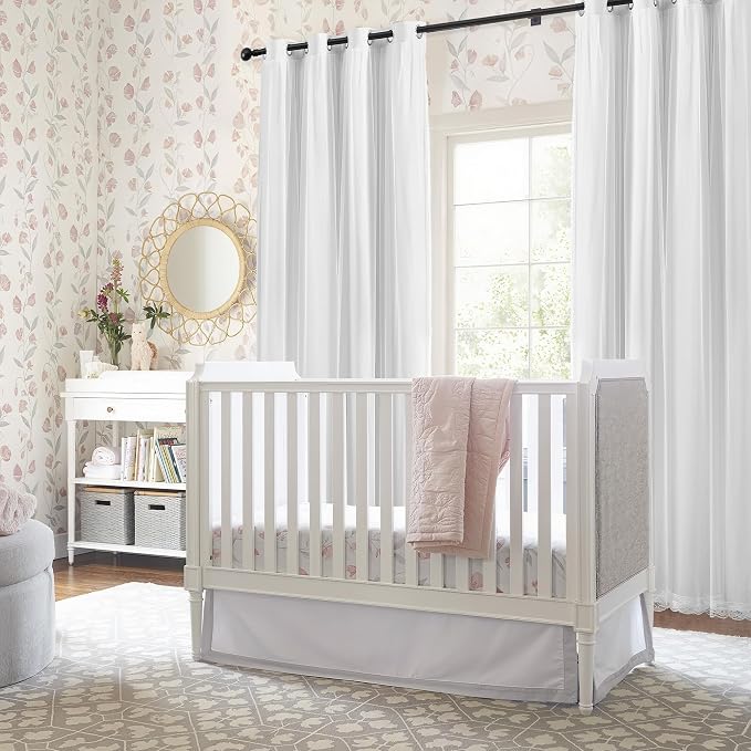 XiDi White Full Blackout Curtains 96 Inches Long Mix and Match Double Layer Curtains with Sheer Overlay Thermal Insulated Window Treatment for Living Room White Drapes with Tiebacks Grommet 34W x 96L