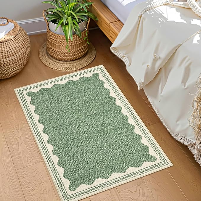 GarveeHome Scalloped Rug