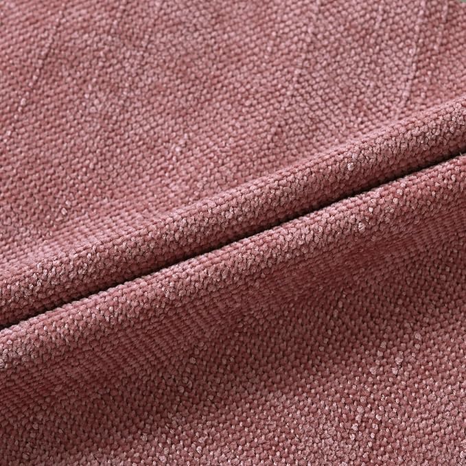 Set of 4 Soft Textured Decorative Throw Pillow Covers 12X20 Inch Cozy Farmhouse Cushion Cover Square Accent Pillow Cases for Bed Couch Sofa Living Room, Plum Pink