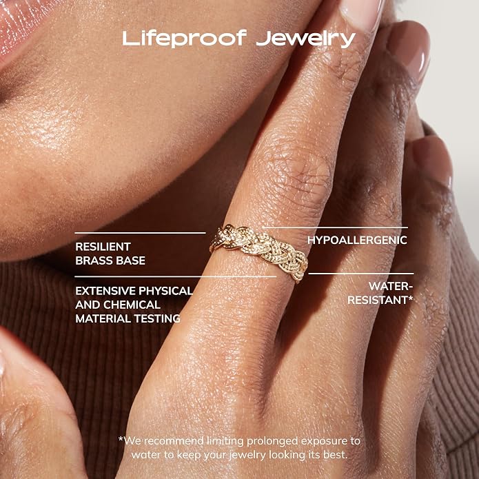 Ana Luisa Gold Rings for Women - 14K Gold Plated Rings for Women Non Tarnish - Trendy Stacking Ring for Daily Wear - Twisted, Heart, Eternity Ring Styles - Hypoallergenic & Water-Resistant Jewelry
