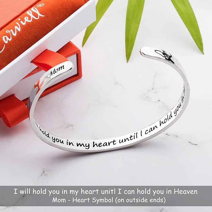 Carviell Bracelet - Gifts for Women – Inspirational, Friendship, Love, Mom, Daughter, Sister, Christian, Graduation, Memorial & Wedding Gifts – 100+ Phrases – Stainless Steel, Gift-Ready