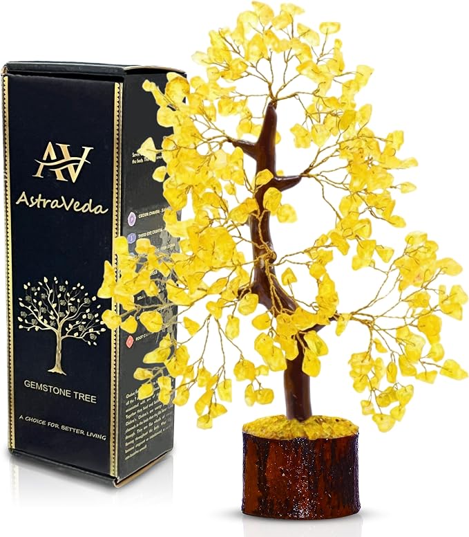 Citrine Tree of Life, Feng Shui Crystal Tree, Positive Energy Meditation Gift, 300 Bead