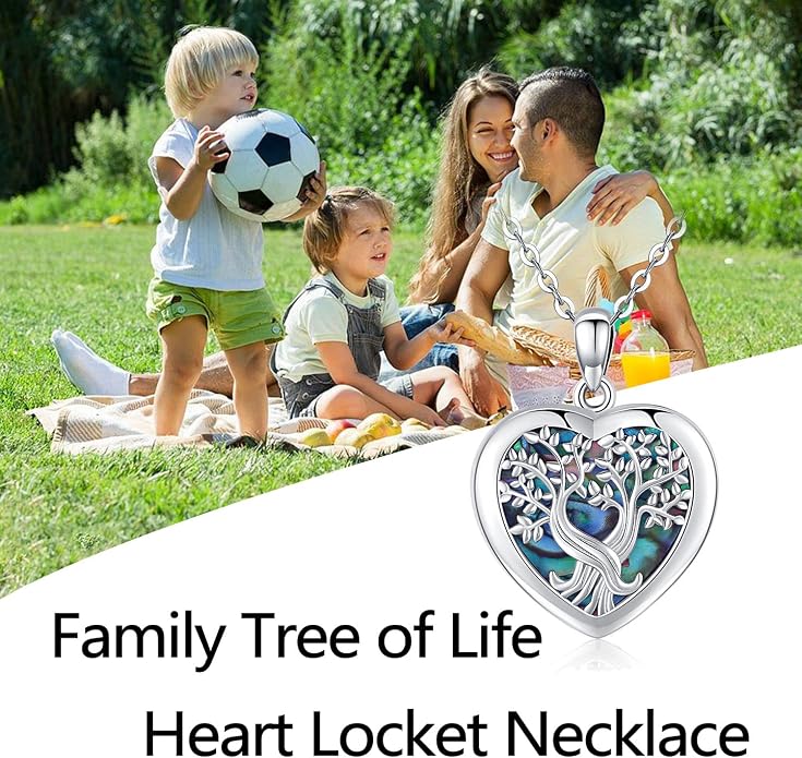 Odinstone Tree of Life Necklace, Sterling Silver Pendant for Women Family Tree Necklaces Jewelry for Mom/Wife/Grandma(With Fine Gift Box)