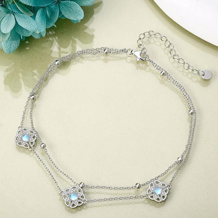 Heart/Starfish/Pineapple/Anchor/Sea Turtle/Butterfly/Celtic/Whale Tail bracelet Anklets for Women 925 Sterling Silver Anklets Jewelry for Women