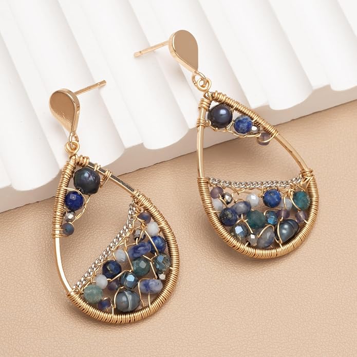 Dangle Bead Earring - Choice of Colors