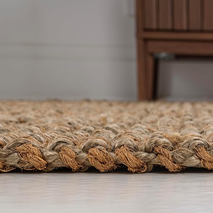 JONATHAN Y Biot Handwoven Jute Solid Natural Indoor Area Rug, 9x12, Traditional, Rustic, Farmhouse, Coastal, Easy-Cleaning for Living Room, Bedroom, Kitchen, Non-Shedding (NRF104A-9)