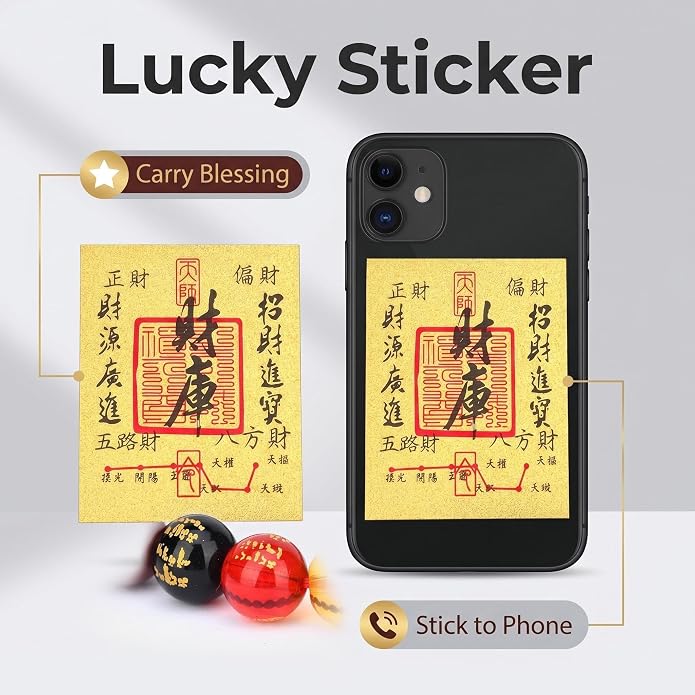 LINGYUAN Feng Shui Wealth and Luck Bracelet with Gold Foil Five Gods Amulet-Red Agate Cinnabar Gemstone Bracelet for Prosperity, Protection & Success, Lucky Charm Gift for Men & Women