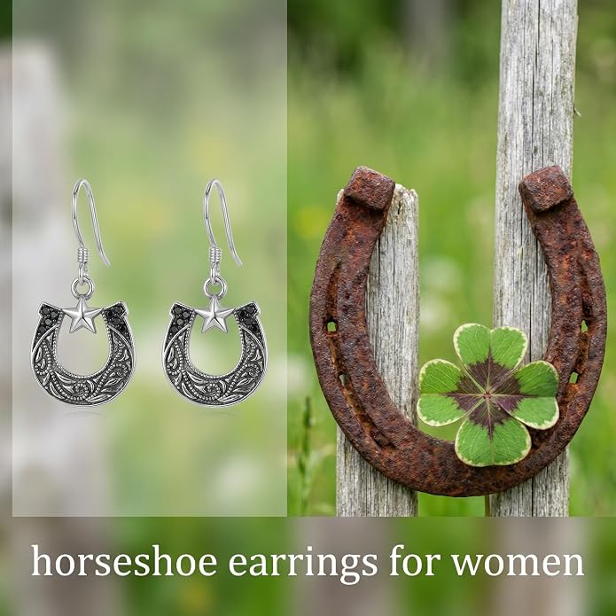 Teacup/Claddagh/Lilith/Book Cat/Star/French Horn/Horse Shoe/Filigree dangle earrings Cute Earrings Jewelry for Women